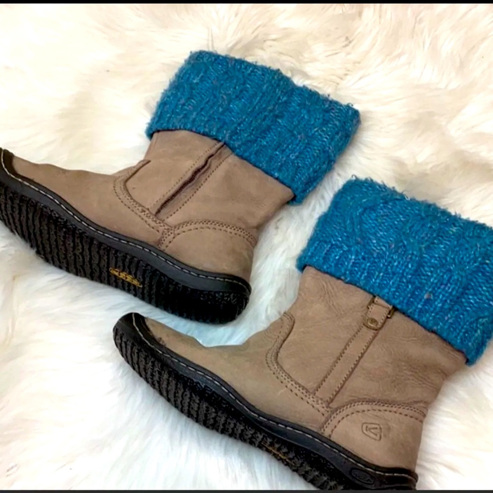 🌹🌹Keen knit Sweater & Suede Leather Boots Size 8🌹🌹 - Picture 3 of 10